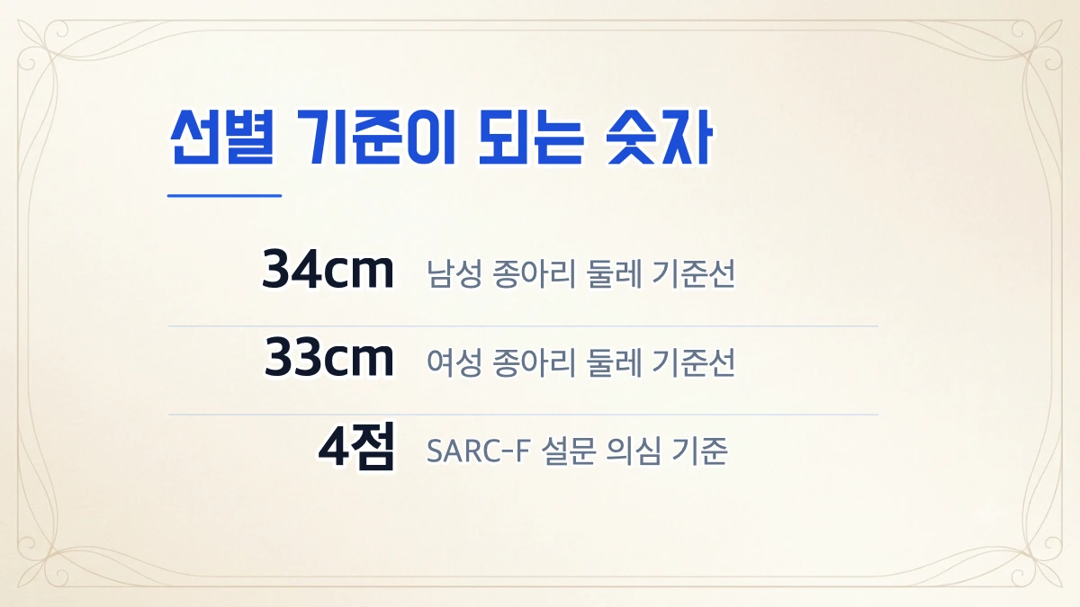 근감소증이 정확히 뭔가요