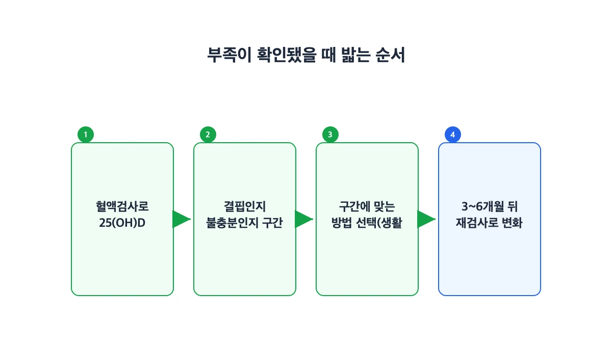 부족이 확인됐다면 무엇부터 할까요
