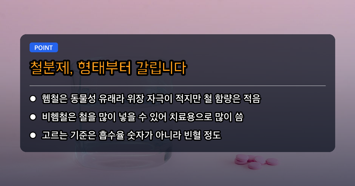 헴철과 비헴철, 뭐가 다를까요?