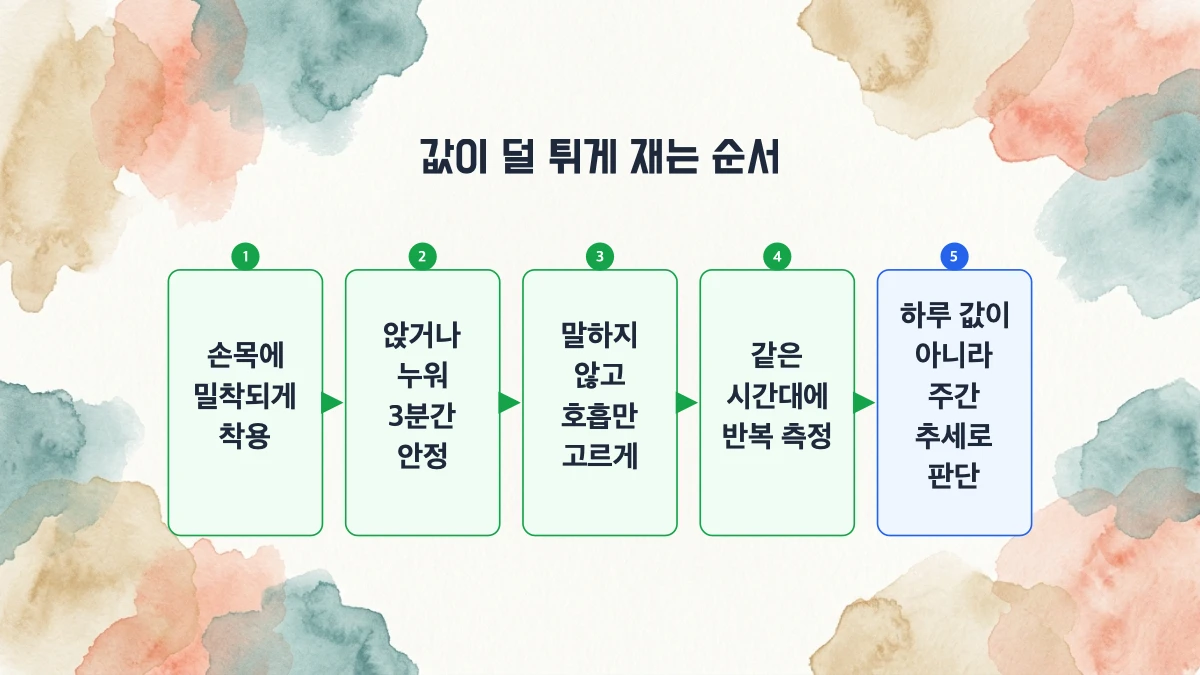 값이 계속 튀는데 어떻게 재야 하나요
